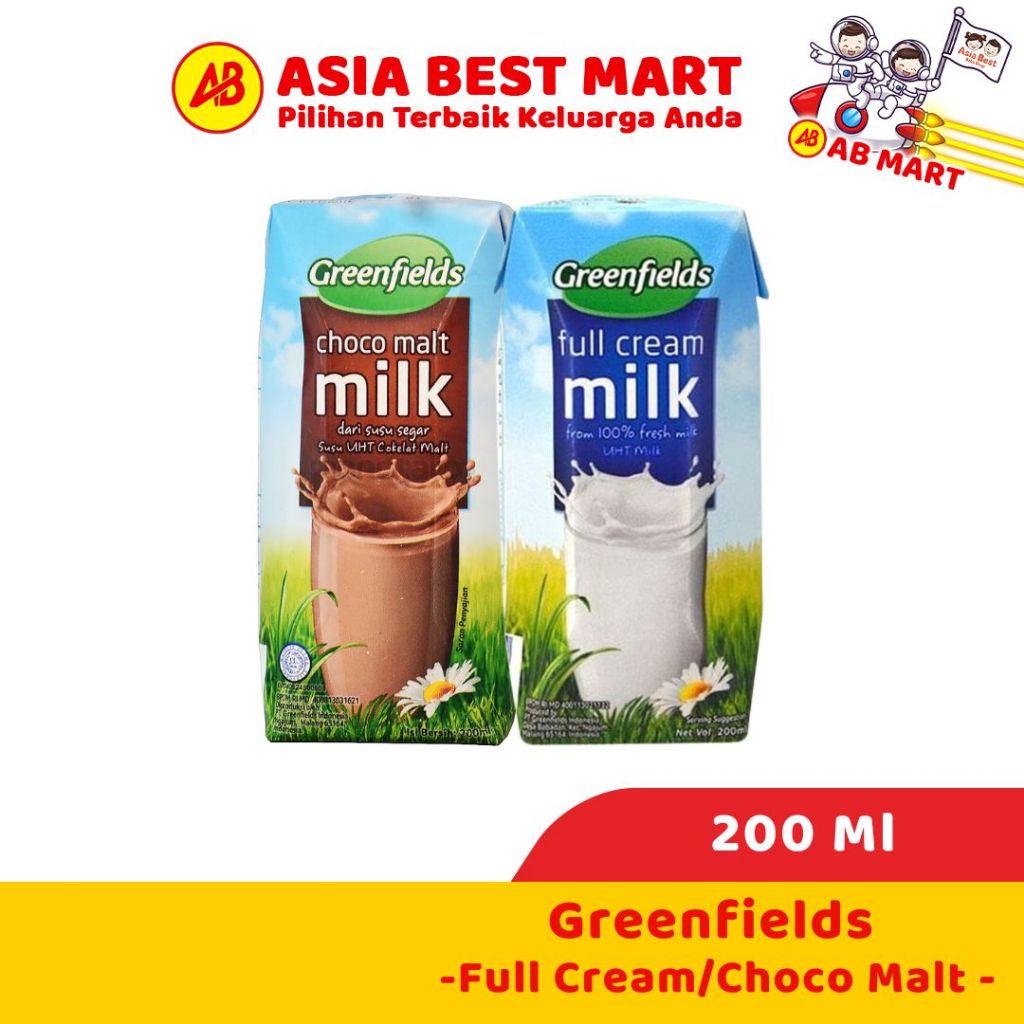 

Greenfields Susu 200ml Uht Choco Malt Full Cream Susu Cair