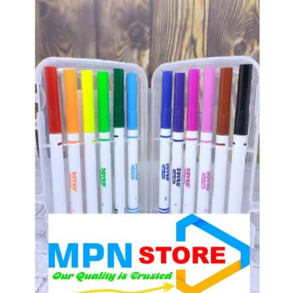 

Spidol 12 warna Washable wipe clean joyko CLP 04