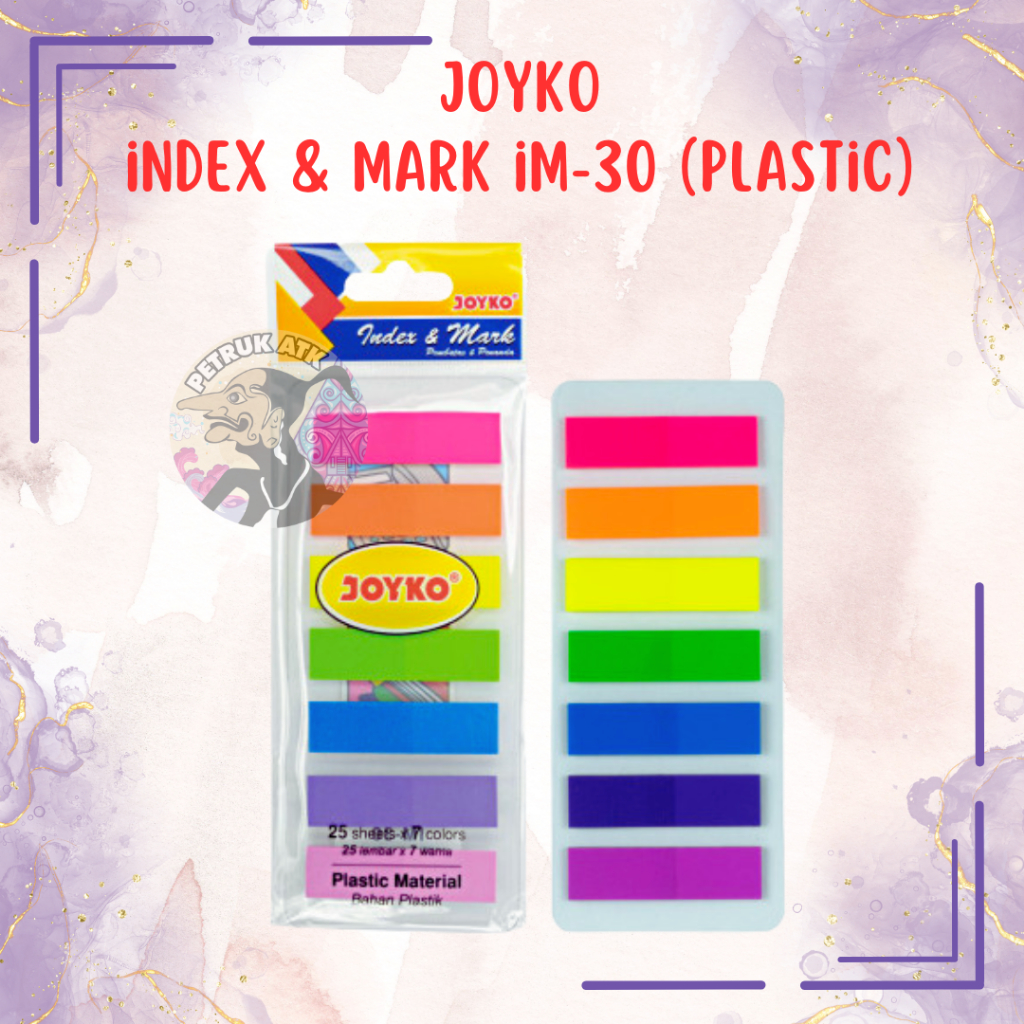 

[SET] INDEX & MARK / PENANDA / PEMBATAS MEMO / STICKY NOTES JOYKO IM-30 (PLASTIK)*