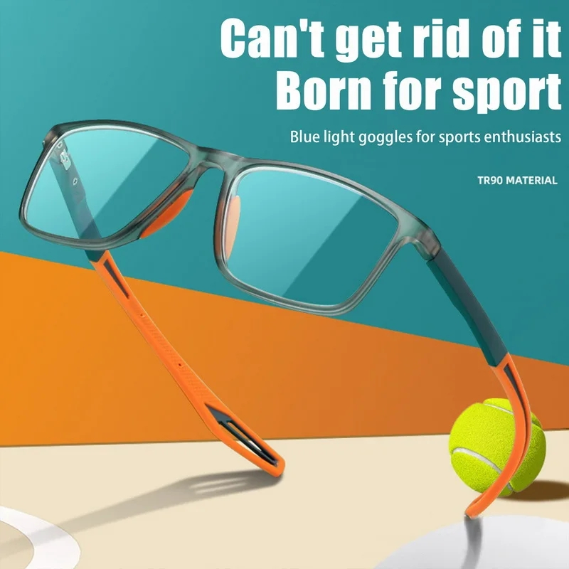 	 Kacamata Minus -1,-2,-3,-4,-5,-6 Ultralight TR90 Kacamata 1119 Fashion Baca Anti Blue Light Bingkai Sporty Unisex Pria Wanita Lensa Minus Myopia	