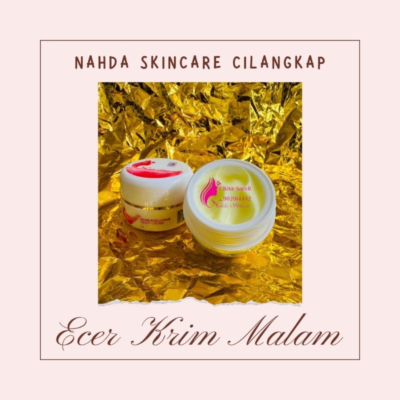 [ ECER ] Normal Whitening Night Cream Nahda Skincare