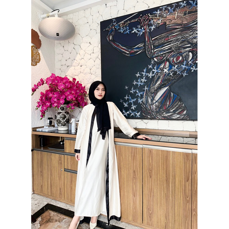 Jameela Abaya Silk Set Premium (Inner Outer)