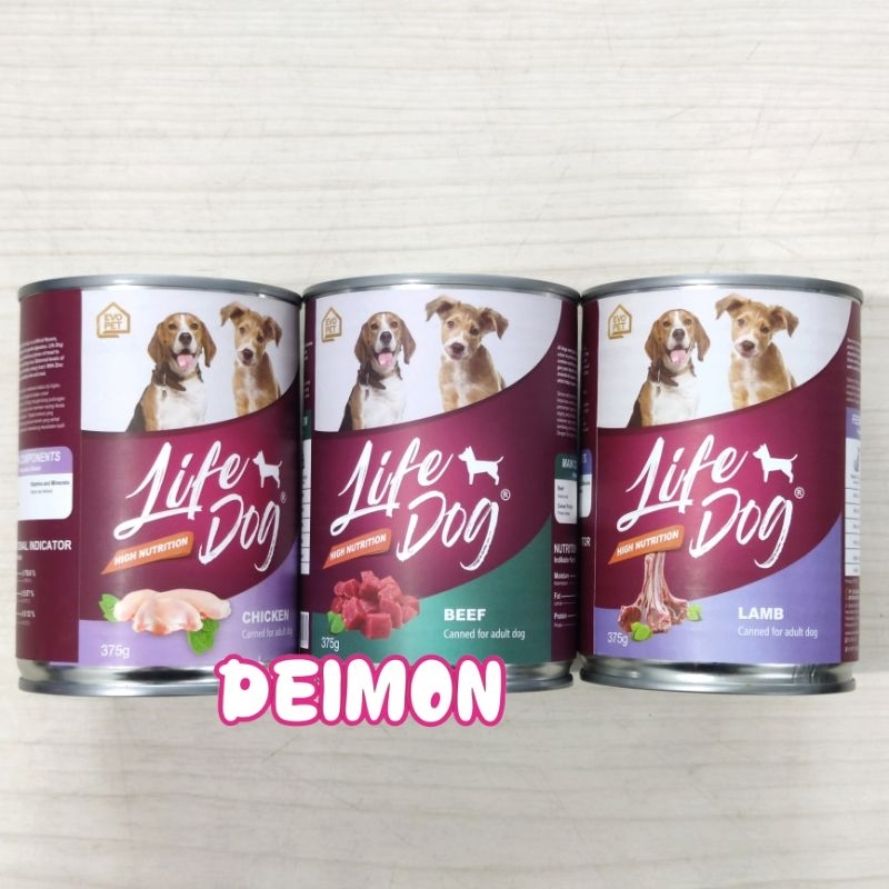 Makanan Anjing Life Dog 375g Weet Food Dog Life Dog Can