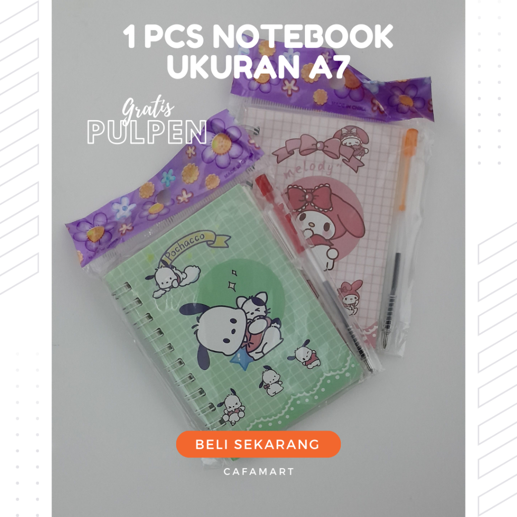 

Notebook Ukuran A7 Motif Kartun Lucu 1 Pcs