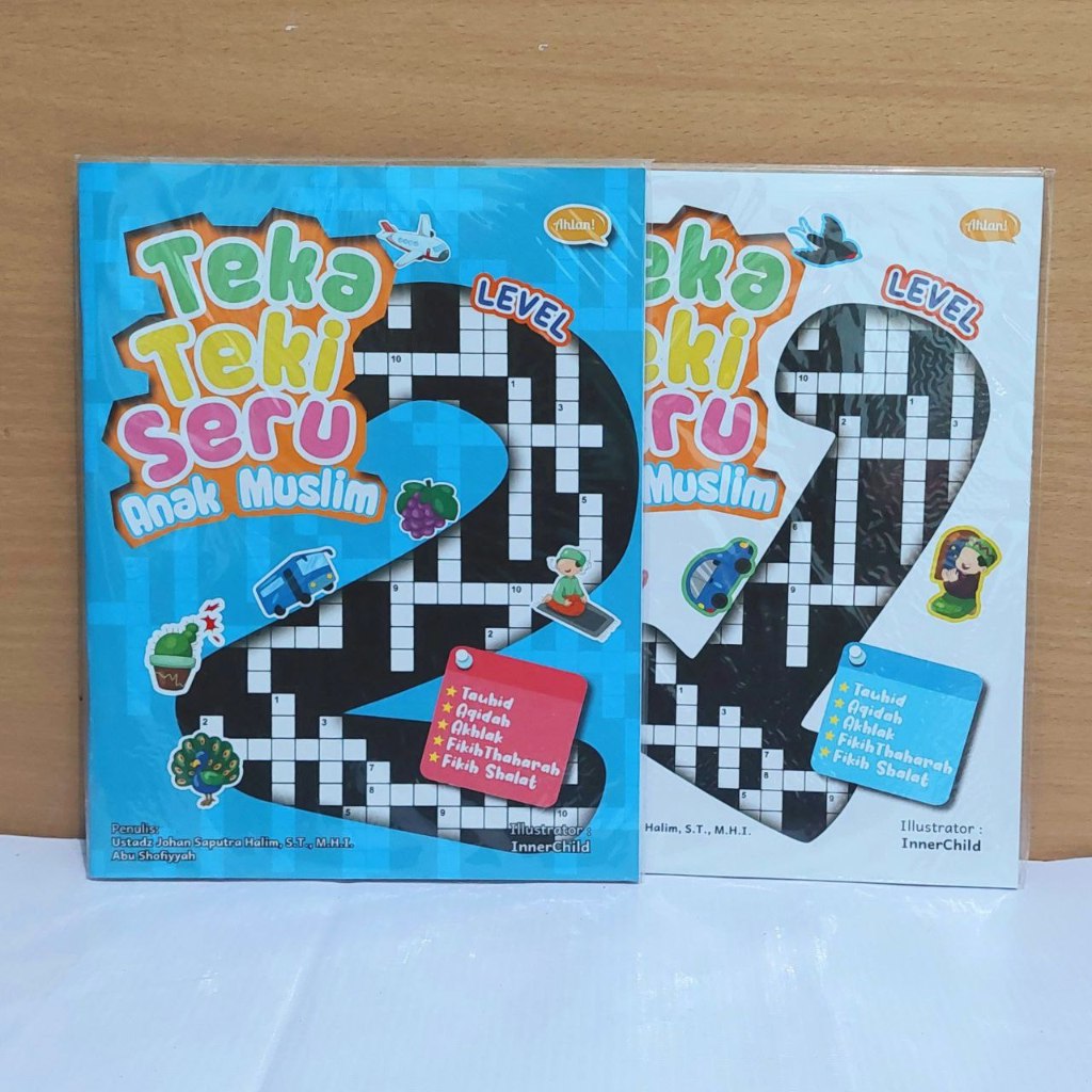 Buku Teka-Teki Seru Anak Muslim Level 1 dan 2 : Belajar Tentang Tauhid Sejak Dini | Ahlan