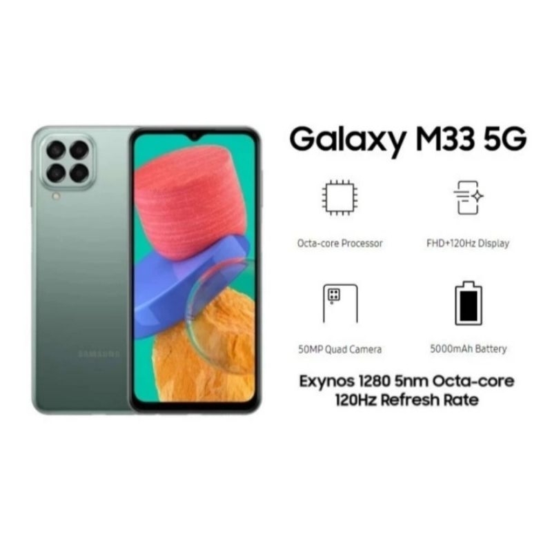 Samsung Galaxy M33 5G Garansi ResmiRAM 8GB