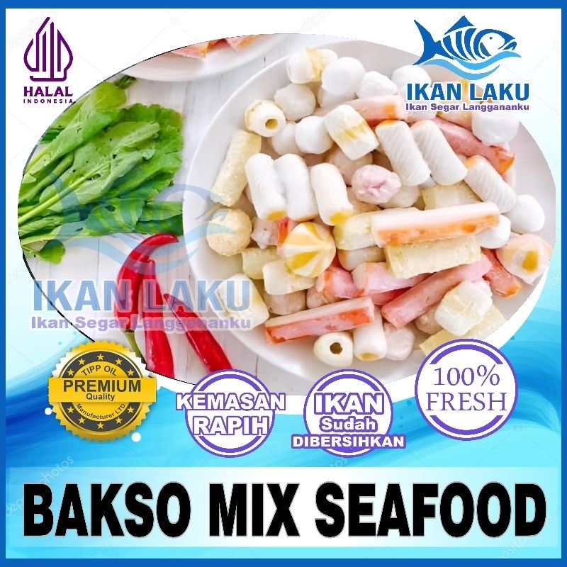 

STEAMBOAT CEDEA BAKSO MIX SEAFOOD 1KILO TERMURAH BERGARANSI IKAN LAKU IKAN SEGAR IKAN BEKU