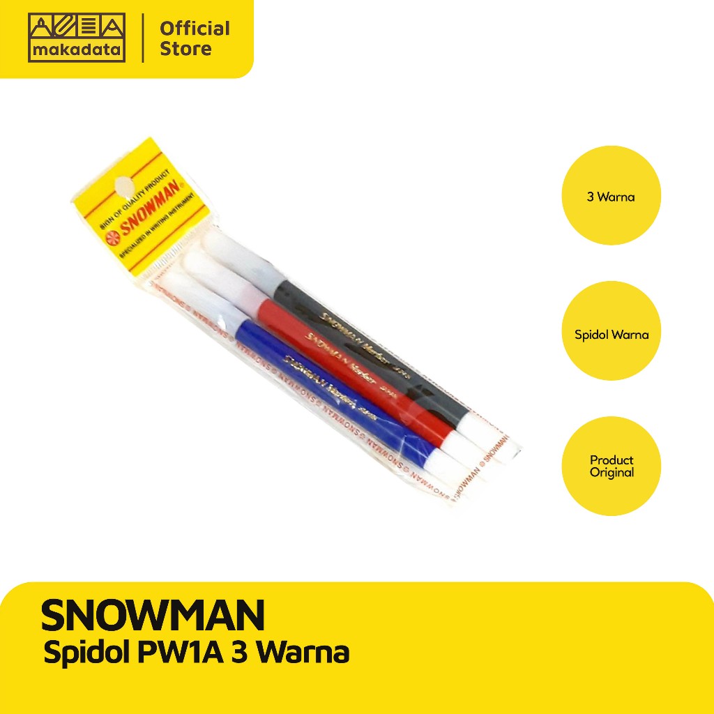 

SPIDOL PW1A SNOWMAN 3 WARNA MURAH