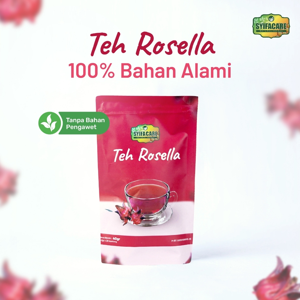 

Teh Rosella Syifacare - 100% Bahan Alami Herbal Tanpa Bahan Pengawet