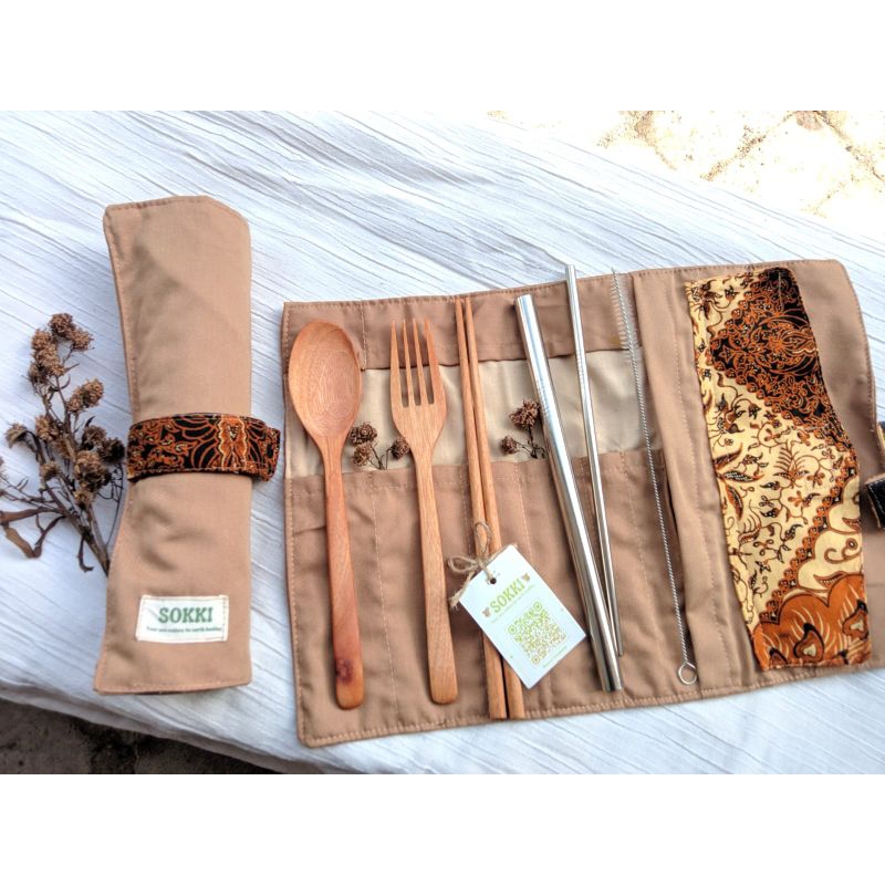 BIG SOKKI|1 SET ALAT MAKAN RAMAH LINGKUNGAN|ALAT MAKAN 1 SET 7 IN 1| ALAT MAKAN KEKINIAN | ALAT MAKA