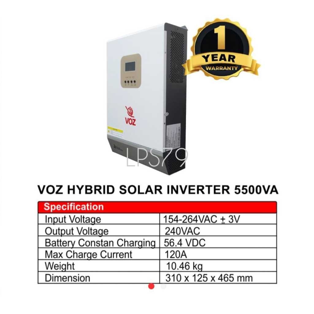 Solar Inverter Hybrid 5.5KVA 5500KVA