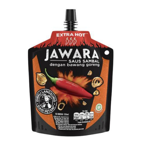 

Jawara Saus Sambal Bawang Goreng Extra Hot Pouch 120Ml