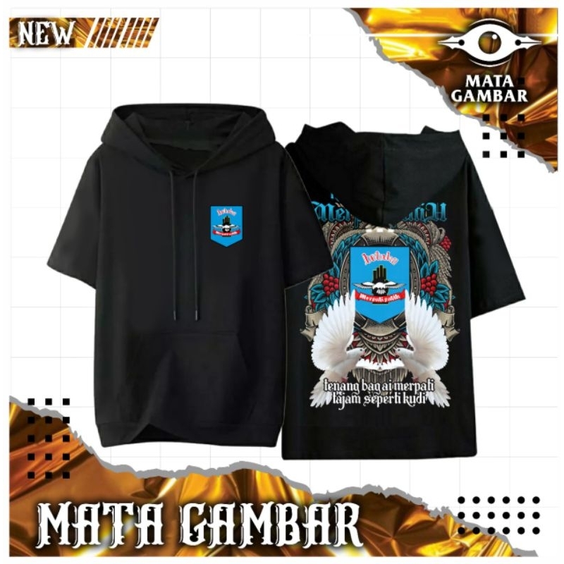 T-SHIRT HOODIE SILAT MERPATI PUTIH_2 || KAOS HOODIE MERPATI PUTIH || BISA COD