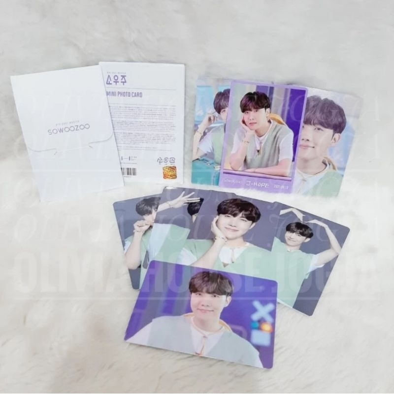 Photocard Jhope BTS Sowoozoo Putih Mini Photocard BTS 2021 Muster Sowoozoo Jhope Putih