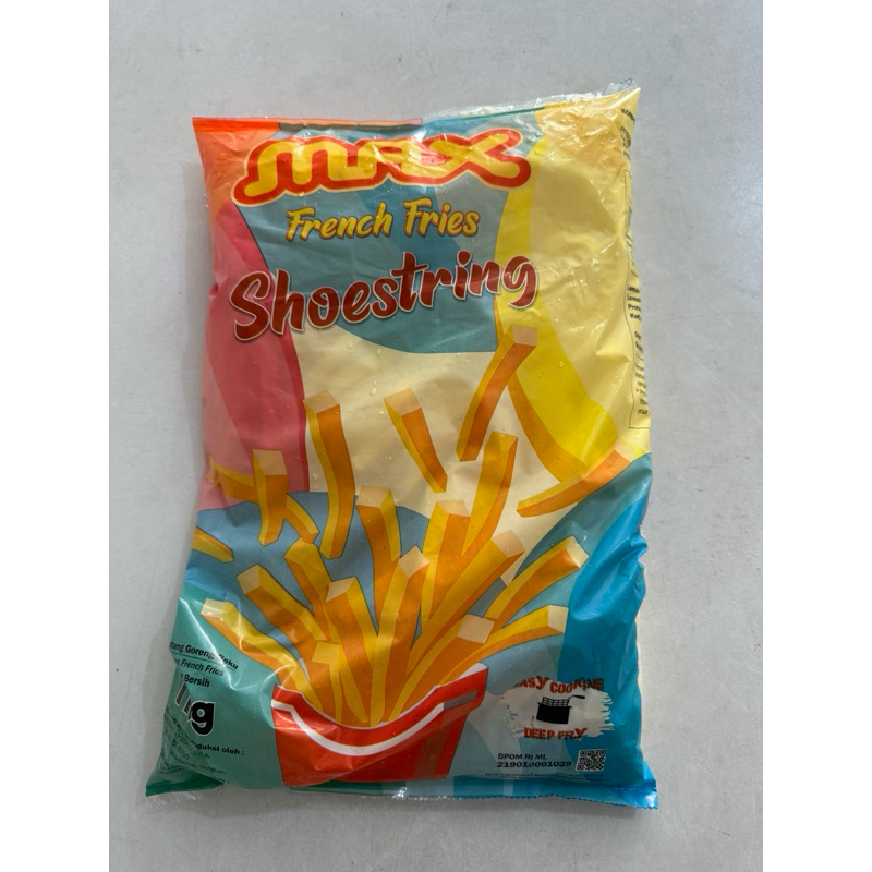 

Max Shoestring / French Fries / Kentang Goreng Beku Max 1kg