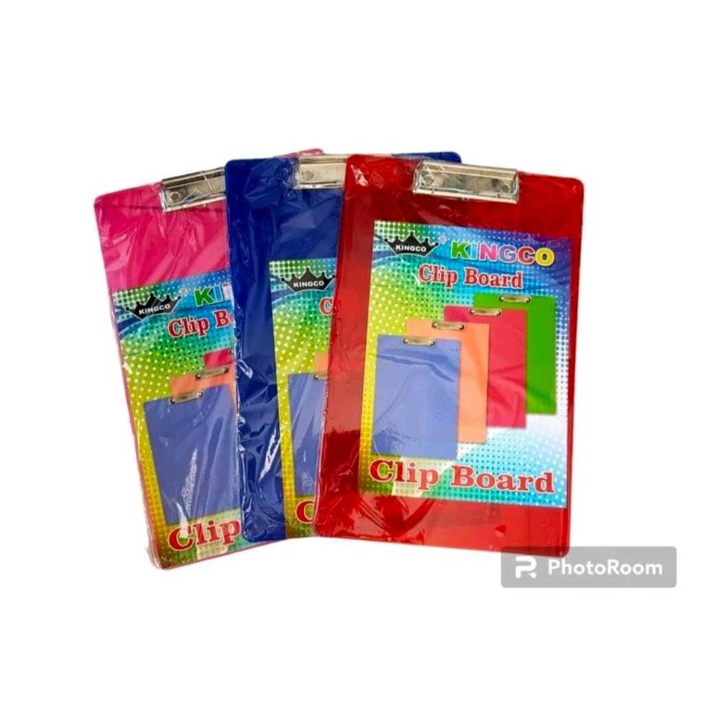 

Papan Ujian Plastik Transparant , Clipboard Kayu Motif Batik