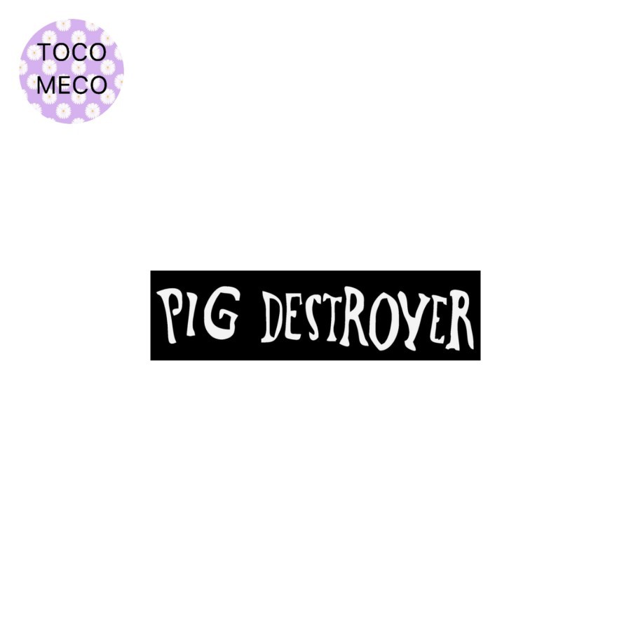 

sticker band PIG DESTROYER logo stiker grindcore