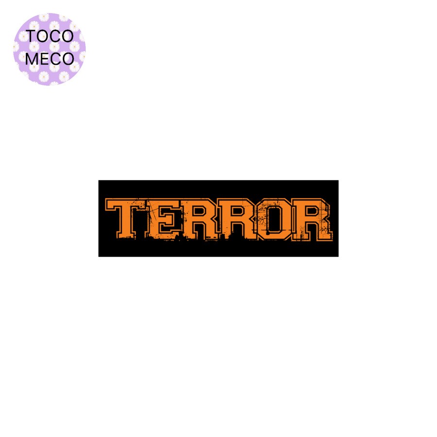 sticker band TERROR logo stiker hardcore punk