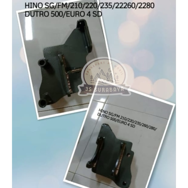Breket Ac Hino 500 260 300 210 220 235 Euro 4 Pasang Sanden 508 Ac Truk Bracket Dudukan Kompresor