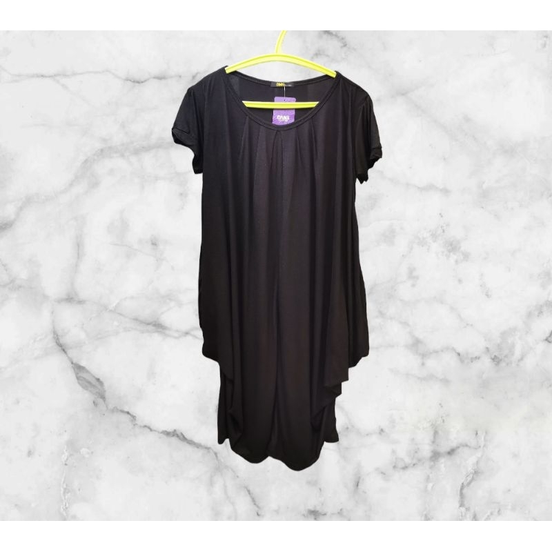 DRESS HITAM / Midi Dress /DRESS MIDI /DRESS PESTA HITAM / DRESS SANTAI HITAM / DASTER HITAM/DRESS EL