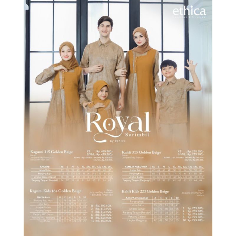 ETHICA ROYAL 30 GOLDEN BEIGE SARIMBIT TERBARU