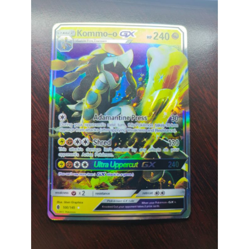 kartu pokemon Kommo-o GX 100/145