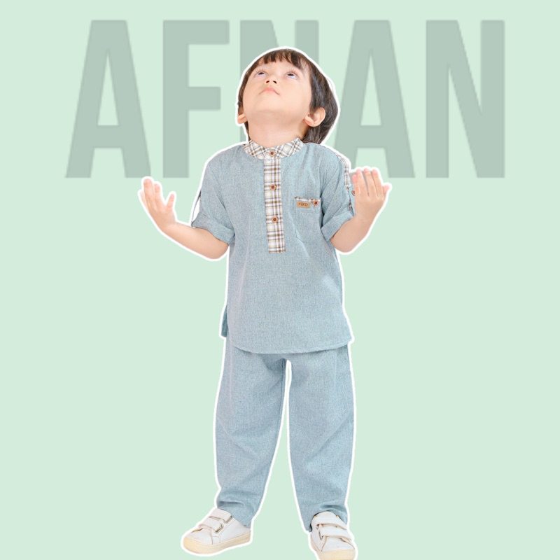 Setelan Baju dan Celana Kemeja Koko Anak Laki Laki 2 - 8 Tahun Afnan by Cutekids