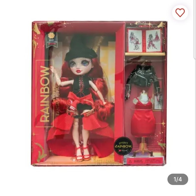Rainbow High Set Boneka Fantastic Fashion Ruby 587323euc