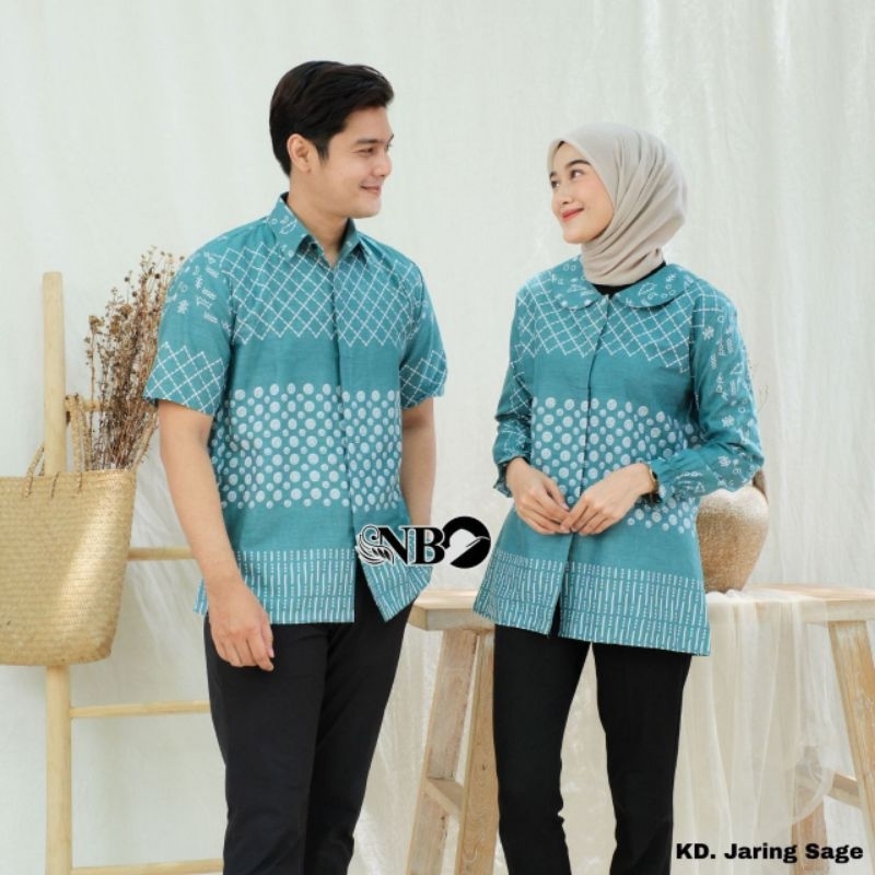 Batik couple pria wanita dewasa lengan pendek bisa pisah | Blus batik wanita lengan panjang