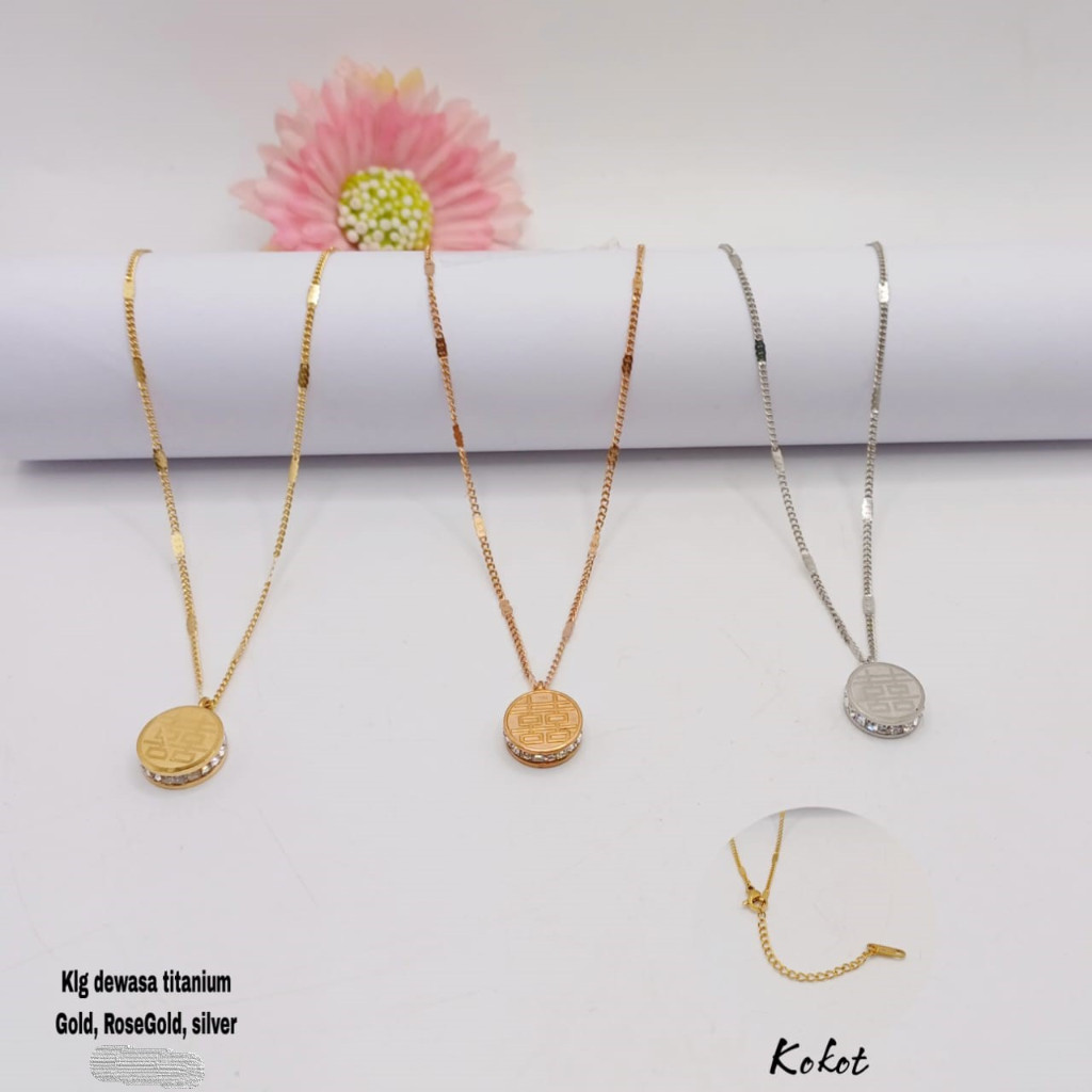Kalung Wanita Model korea / Kalung Model Terbaru Simple Chain / Kalung Import Bisa Baya Di Tempat