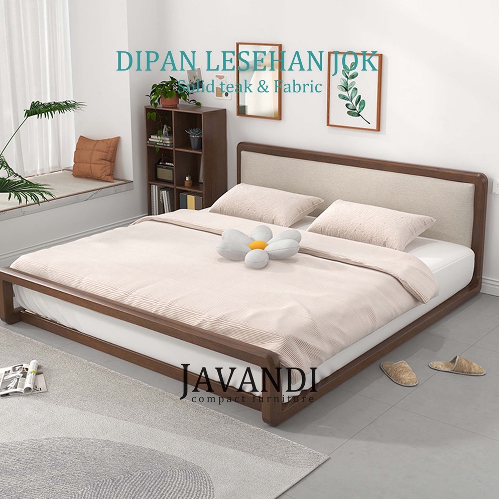 ART F24J Javandi Tempat Tidur Minimalis Dipan Lantai Minimalis Divan Lesehan kayu Jati Dipan Minimal