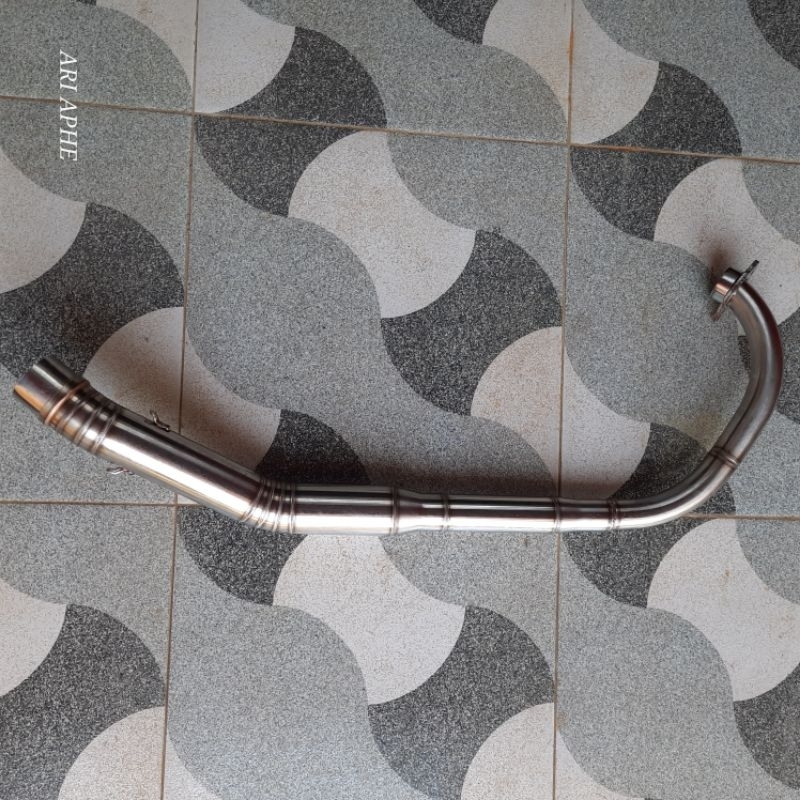 header pipa leher knalpot CLD original satria fu 150 karbu
