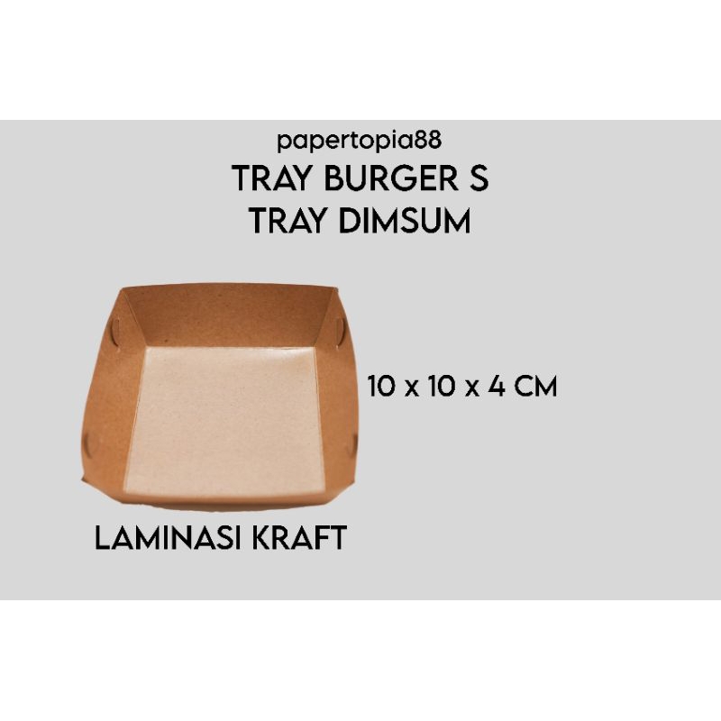 PAPER TRAY BURGER / TRAY DIMSUM / TRAY DONAT
