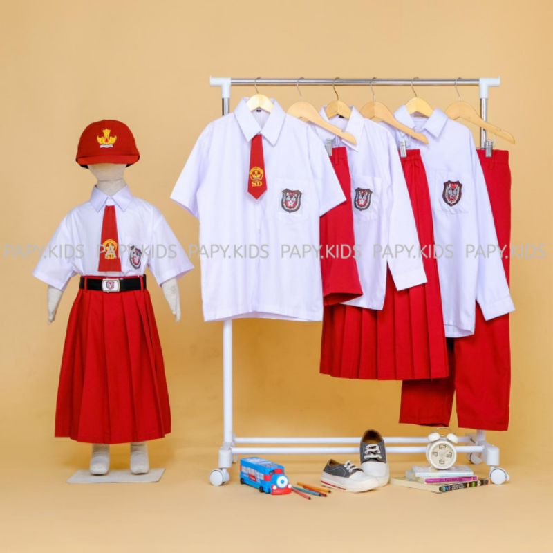 Cuci Gudang  Fullset Seragam Laki-Laki Sd Premium / Seragam Sekolah Dasar