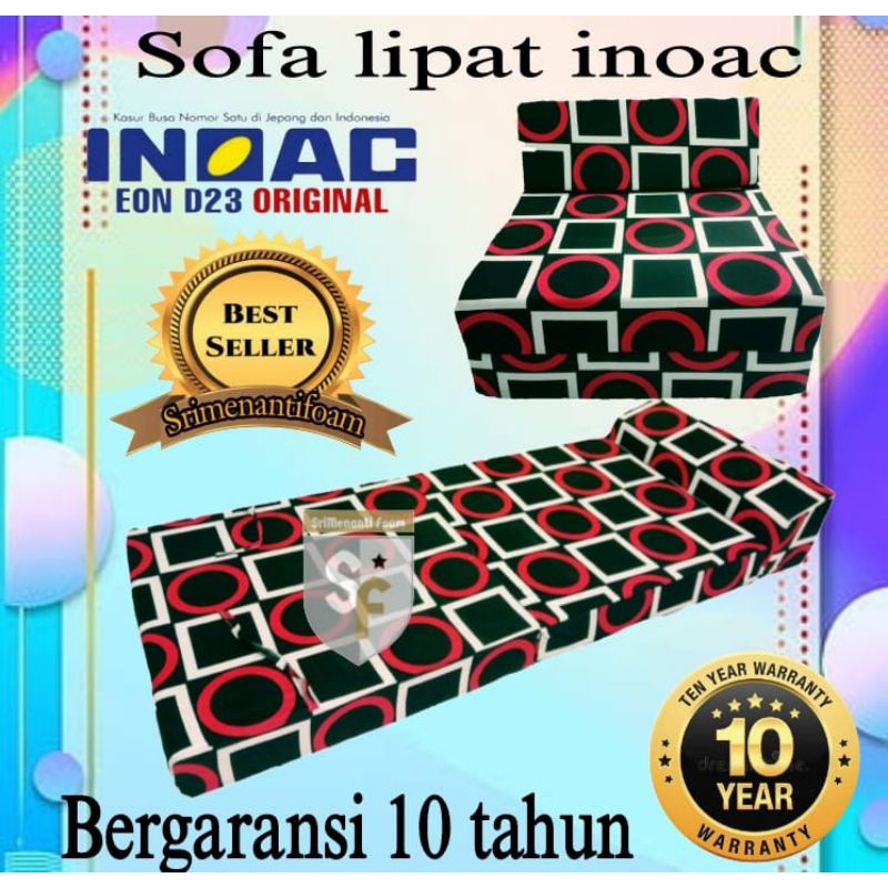 Sofa lipat.sofa lipat inoac 180x66x13cm.sofa bad.kasur Inoac.forniture.ksur inoac.kasur busa inoac