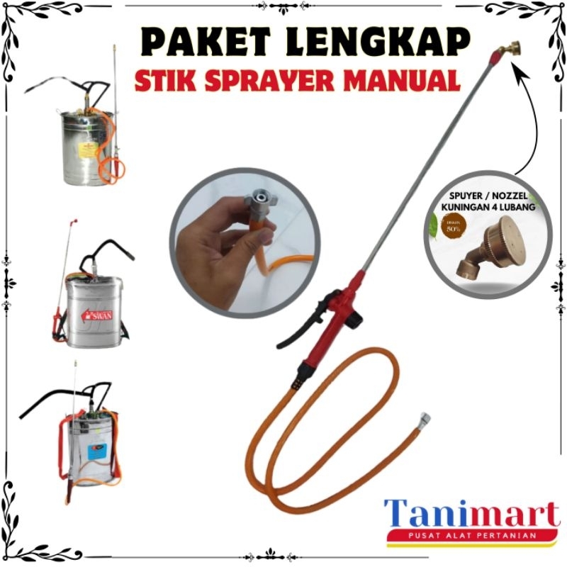 Paket Lengkap Stik Sprayer Swan Manual / Stik Tangki Semprot Manual / Stik Tangki Swan / Paket lengk