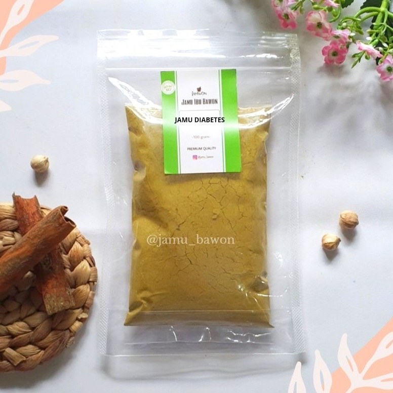 

el Keren Jamu Diabetes Serbuk 1 gram Jamu Kencing Manis Jamu Gula Darah Tinggi 75