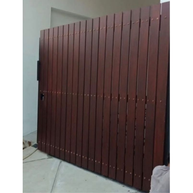 Pagar, canopy, partisi pesanan bpk Trisna jln Rahayu Kramat jati