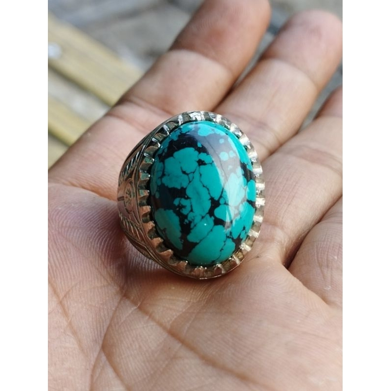 natural pirus hubei urat hitam serat sarang laba laba unik antik