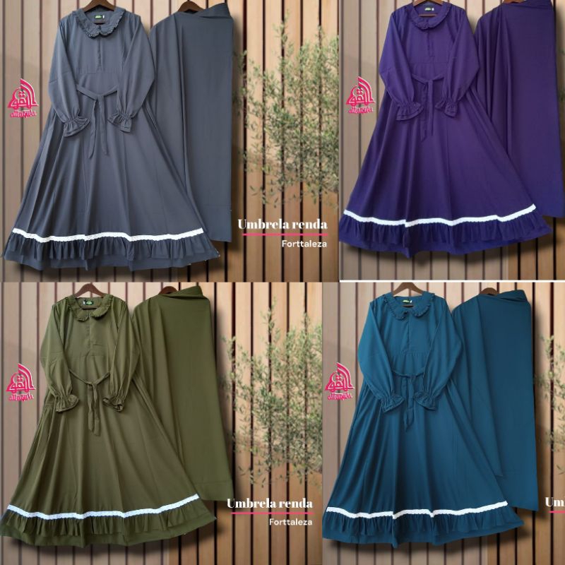 gamis syar'i set jilbab besar dan cadar