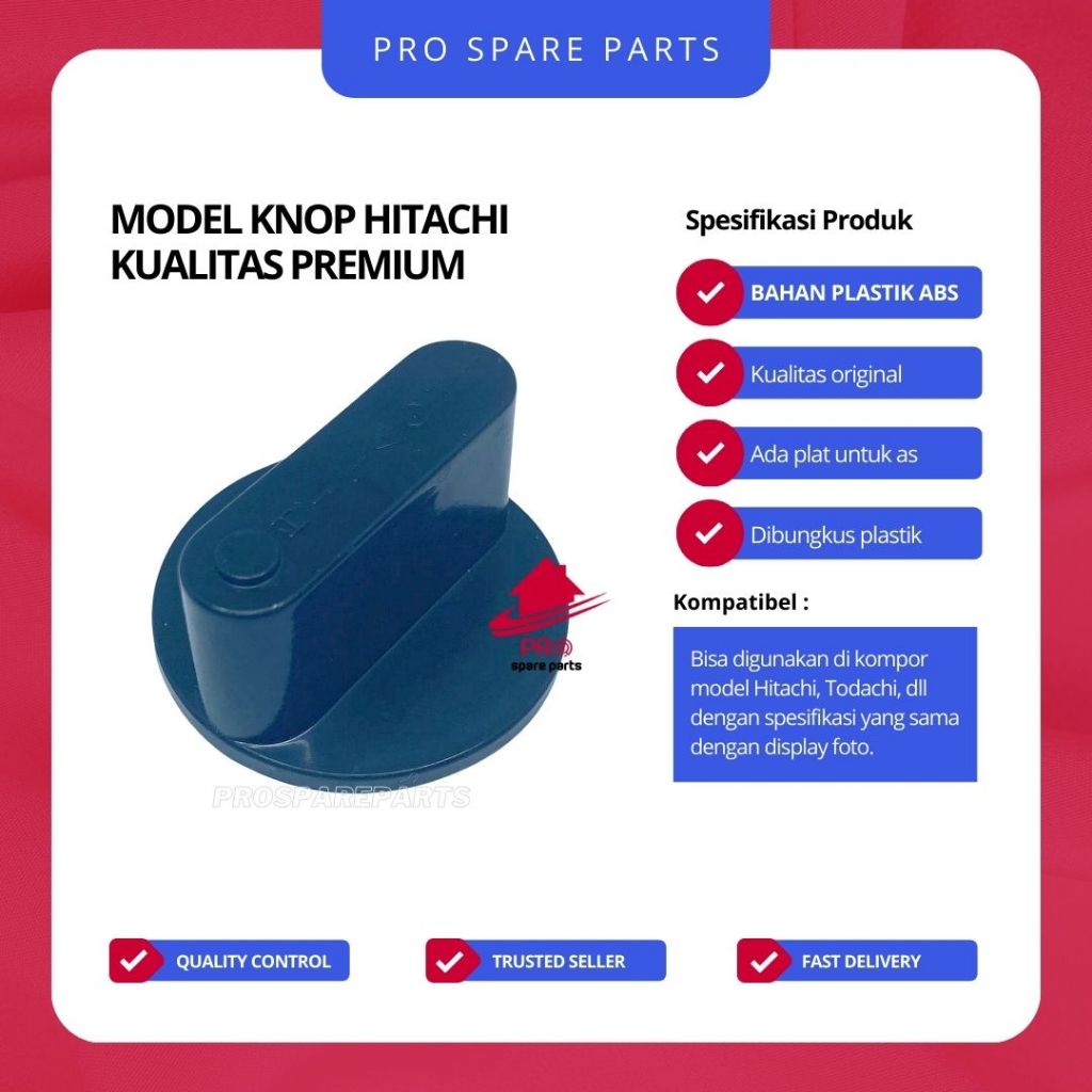 Model Kenop / Knop Kompor Gas HITACHI - Tombol Putaran Kompor Gas