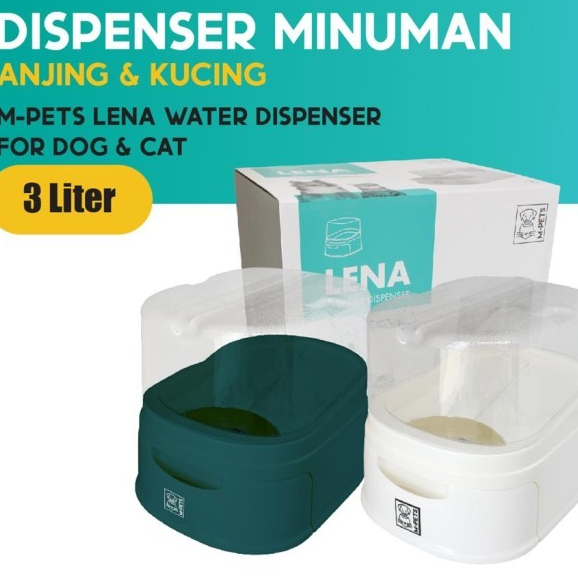 M-Pets Lena Water Dispenser 3 Liter - Dispenser Tempat Minum Hewan
