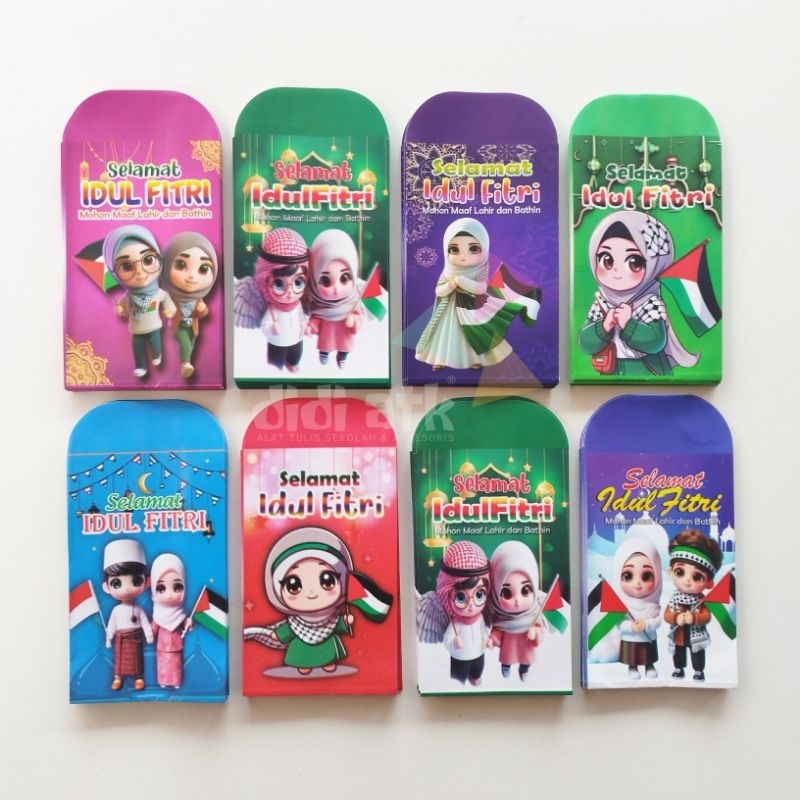 

Angpau Amplop Lebaran Angpao Idul Fitri Gambar Muslim Palestina Isi 100 Lembar