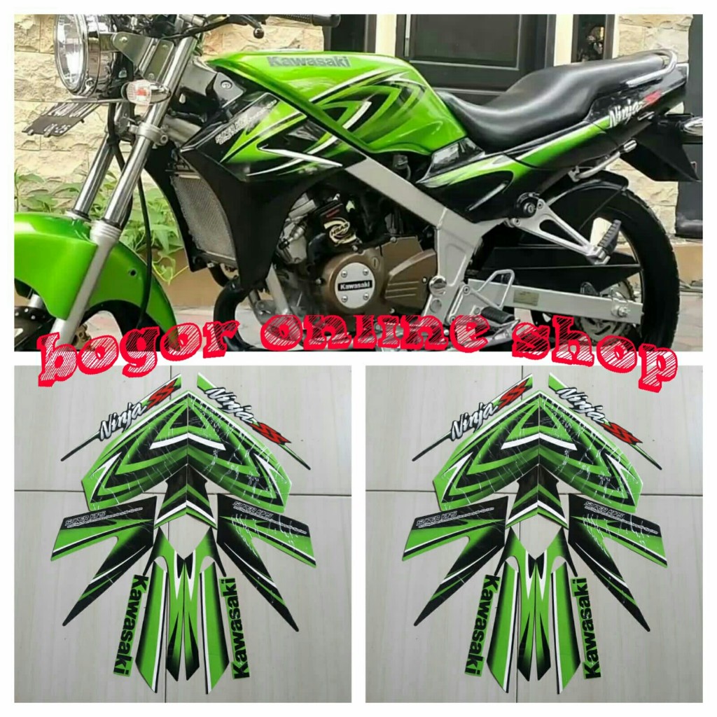 Striping motor kawasaki Ninja ss 2011 hijau