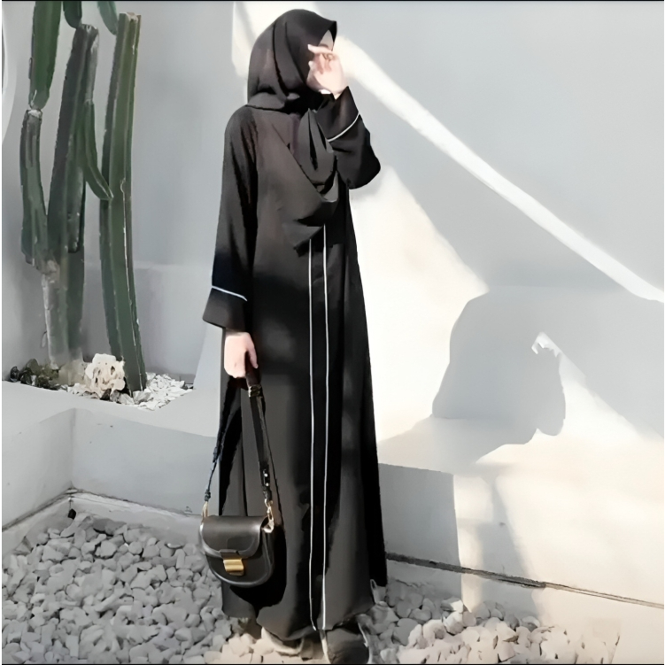 GAMIS ABAYA ARAB HITAM LIST
