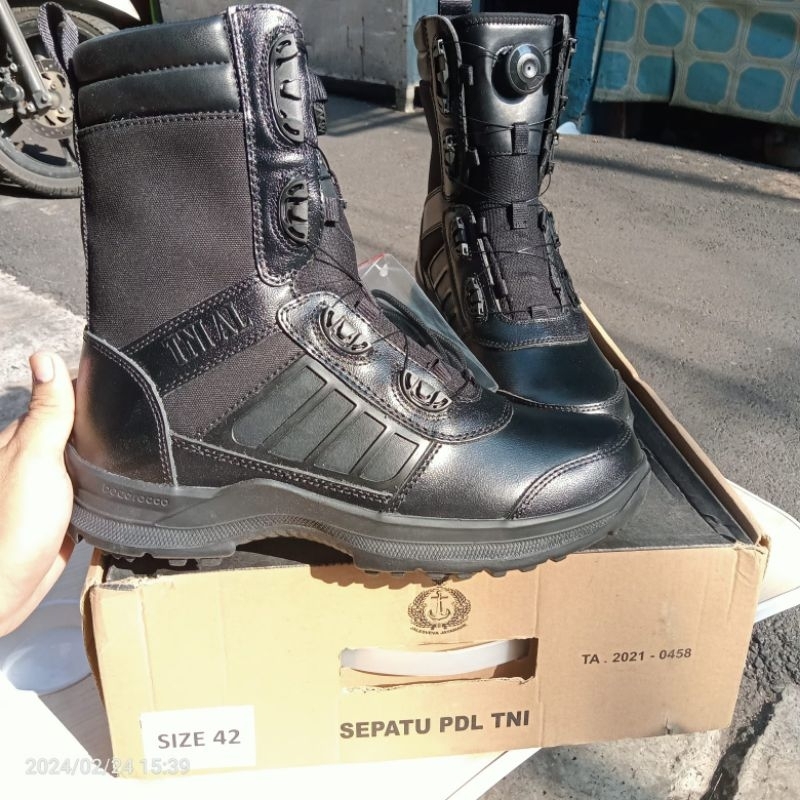 sepatu PDL jatah TNI AL tali putar bocorocco tahun 2021