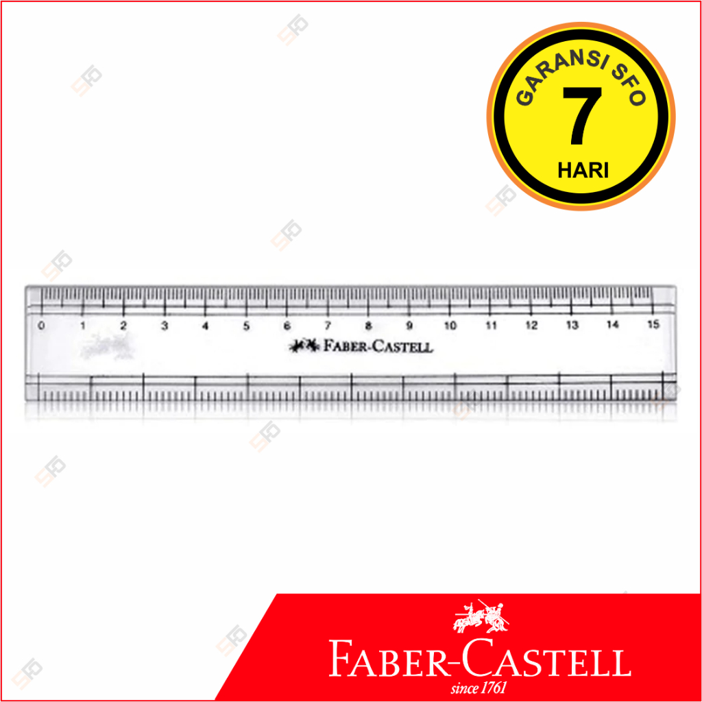

Penggaris Faber Castell 15cm - SFO Semarang Official