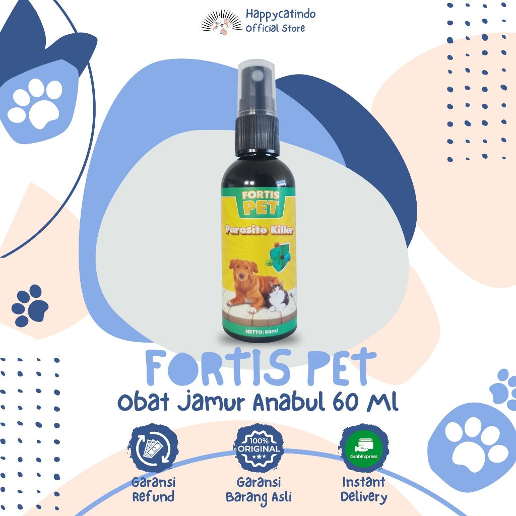 FORTIS PET PARASITE KILLER UNTUK MEMBASMI PARASITE DAN JAMUR