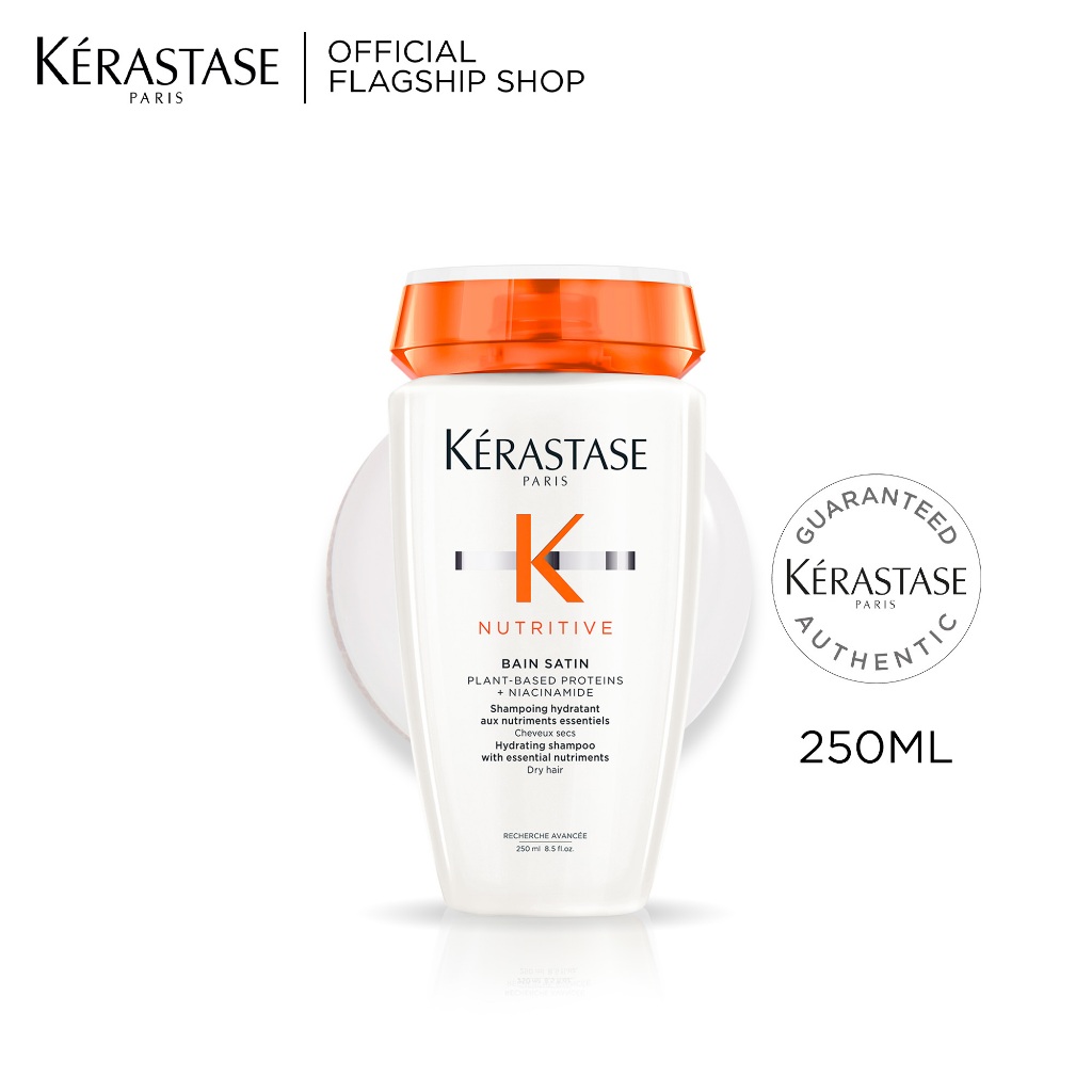 Kerastase Bain Satin 250ml Shampoo for Dry Hair - Shampoo untuk Menghidrasi Rambut Kering. +44% Ramb