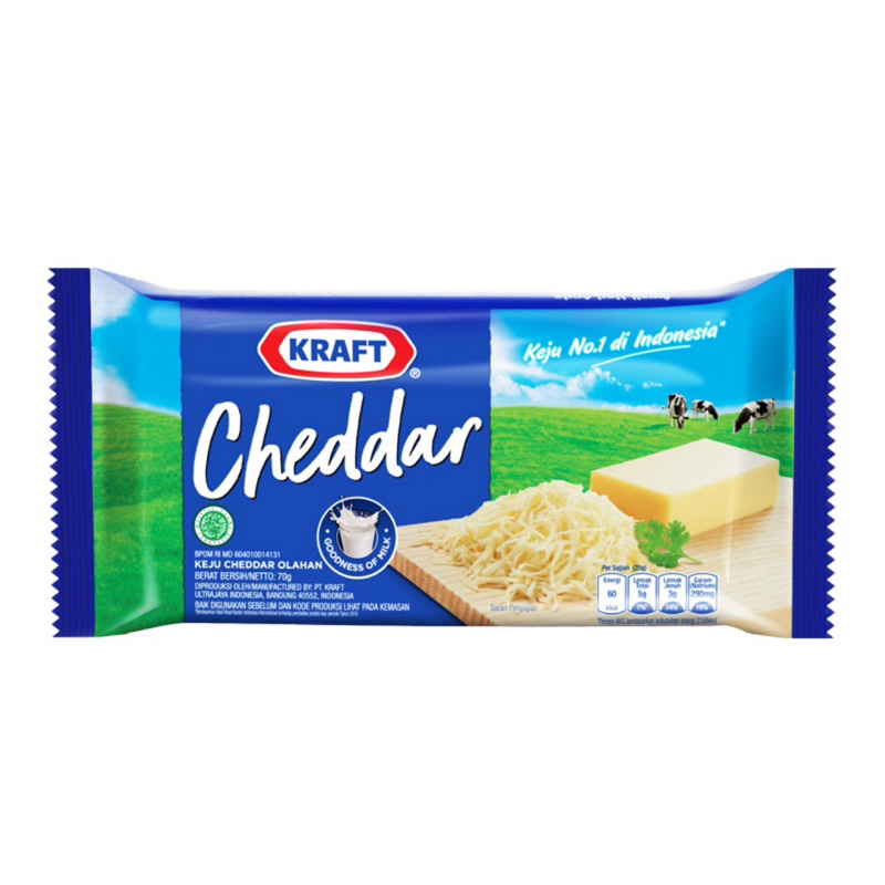 

KRAFT Keju Cheddar Box 70 g 30gr